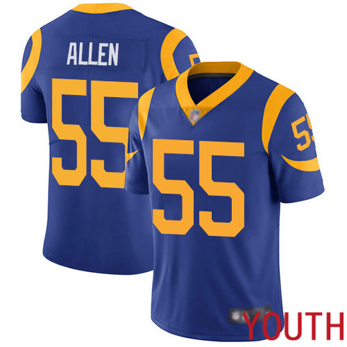 Los Angeles Rams Limited Royal Blue Youth Brian Allen Alternate Jersey NFL Football #55 Vapor Untouchable